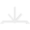 Ekena Millwork Vanguard Architectural Grade PVC Gable Bracket, 108"W x 63"H x 6"D x 6"F, 14/12 Pitch GBP108X63X0606VAN00 - alternate 2